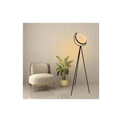 Lampada a stelo a LED nera, elegante lampada a stelo, luce bianca calda, 3000 K, moderna lampada a stelo alta 150 cm, in metallo delicato per gli precio