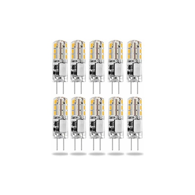 Lampadine a LED G4, 1,5 W, sostituisce lampadine alogene da 20 W, luce bianca calda, 3000 K, 12 V AC/DC, 100 lm, senza sfarfallio, non dimmerabile,