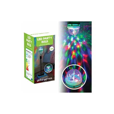 Global Gizmos 45350 - Lampadina effetto discoteca, attacco a baionetta B22, 3 W, a LED