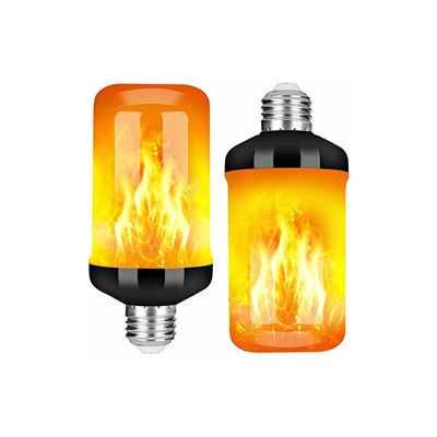 2 lampadine a forma di fiamma E27, base 6 W, effetto fiamma a LED, con 4 modalitÃ di illuminazione, luce tremolante per casa, giardino, bar, feste,