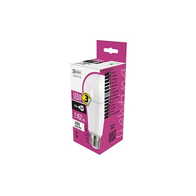 Emos zq5181Â a +, LED Lampada Classic A67, Vetro, 20Â W, E27, Trasparente, 5,2Â x 5,2Â x 9,5Â cm