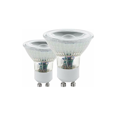 11526-Lotto di 2 lampadine a LED GU10, 5 W, COB 4000 K, luce del giorno, 400 Lumen - Eglo