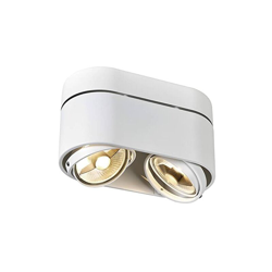 117181 KARDAMOD SURFACE round ES111 DOUBLE ceiling lamp, white, GU10, max. 2x75W - SLV precio
