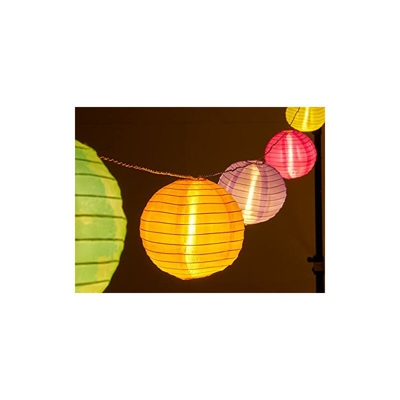 Catena Luminosa a Lanterne, Multicolore - Amare