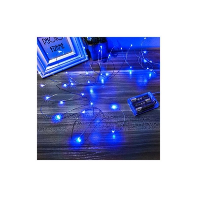 Catena di luci LED a batteria, alimentata a batteria, 5 m, 50 micro LED in rame, per camera da letto, Natale, interni, feste, matrimoni, decorazione,