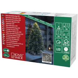 Konstsmide 6391-190 LED Diamantenlametta, plastico, Argento en oferta