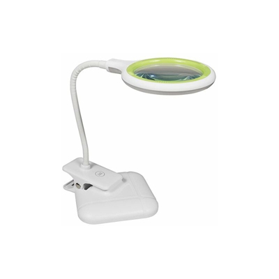 LL-52 - Lampada con lente d'ingrandimento da tavolo e morsetto, 36 LED, dimmerabile - Mcshine