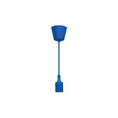 eTiger color Pendant, Sospensione da soffitto con attacco E27, lunghezza del cavo 1,2Â m, un massimo di 60Â W, interni blu A0Â sd3bl