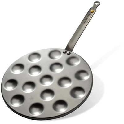 DB5612-16 B Element Padella, 12 Frittelle, 27 cm, Ferro - De Buyer