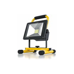 Faro da Lavoro a LED, a Batteria da 20 Watt, capacitÃ della Batteria 6600 mAh, 1600 Lumen, per Interni ed Esterni, Giallo - Brandson en oferta