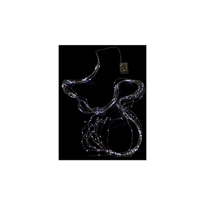 RIF. 28368 - Ghirlanda con 12 Strisce con 240 luci LED Bianche statiche (Senza batterie), 2 m. 1 Pezzo, Rame, Taglia Unica. - Eurocinsa