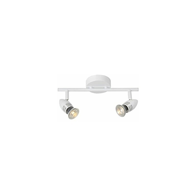 Lucide 13955/10/31Â A +, Spot, ferro, 5Â W, GU10, bianco, 9Â x 32Â x 13Â cm