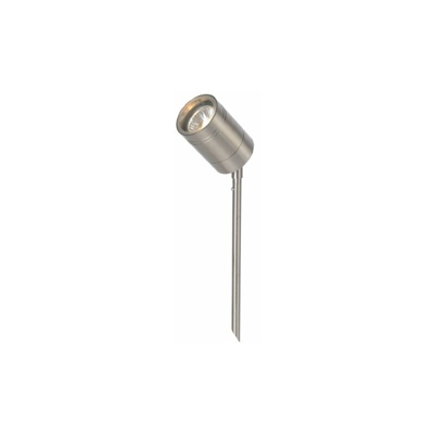 Lucide Arne di LEDÂ âÂ Faretto da giardino esternoÂ âÂ Ã 6,3Â cmÂ âÂ LEDÂ âÂ GU10Â âÂ 1Â X 5Â W 2700Â KÂ âÂ IP44Â âÂ cromato opaco