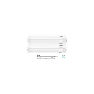 OSARM ST8SP-1.5M 20W/865 220-240V EM 8X1 LED Lampade Special, 20 W, Smerigliato