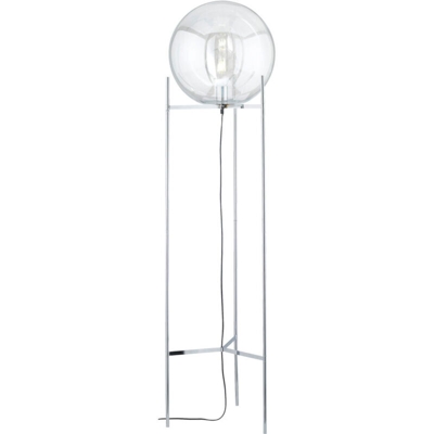 WOFI - Lampada a stelo, per interni, cromata, in vetro classico, 40 W