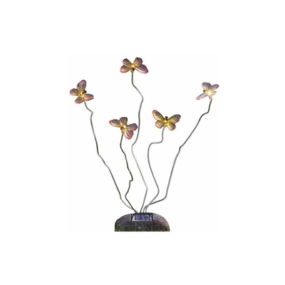 Effetto Assissi 5Â luci solare farfalle (7628Â â??Â 000), Yellow, 5 Lights - Konstsmide