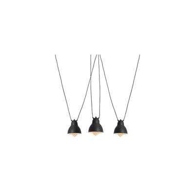 LPAX001COBHANGMFIX3-02 - Lampada a sospensione COBEN HANGMAN FIX 3, in metallo, colore: Nero - Customform