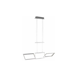 WOFI - Lampada a sospensione per interni, in alluminio spazzolato, regolabile in altezza, 32 W precio