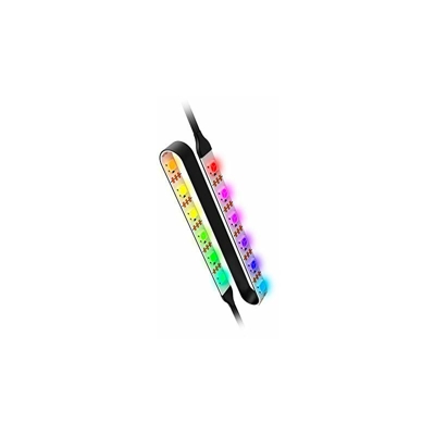 Nox Hummer Stripe â?? NXHUMMERSARGB- - Striscia LED a 3 poli, installazione magnetica e adesiva, illuminazione ARGB, colore: nero