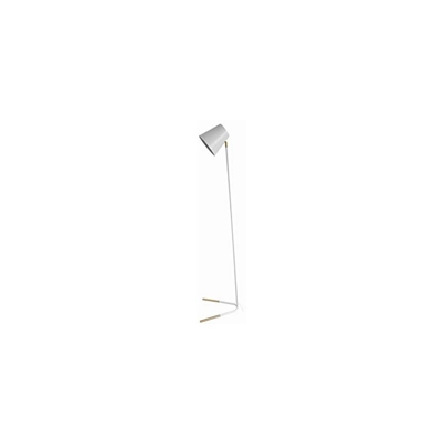 Leitmotiv Noble - Lampada a stelo in metallo bianco con dettagli dorati, 40 x 30,5 x 150 cm
