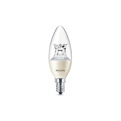 LEDOL40CLDIM Lampadina LED Warmglow B38 E14 WW CL 1BC/4, 6 W, Bianco, 6W (40W) - Philips Led