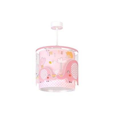 Little Elephant Lampada da soffitto per bambini, 60 W, rosa - Dalber