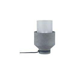 Paulmann 796.19 Lampada da Tavolo Neordic Helin Max.1 x 20Â W E27Â Grigio/230Â V Raso Concreto/Vetro en oferta