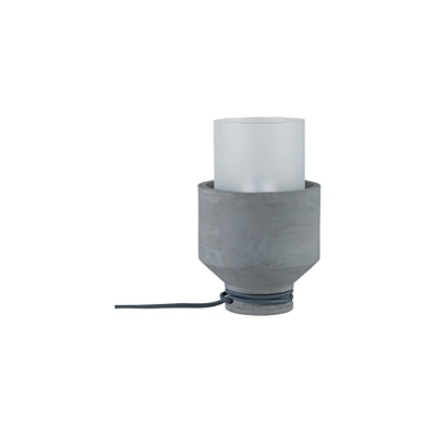Paulmann 796.19 Lampada da Tavolo Neordic Helin Max.1 x 20Â W E27Â Grigio/230Â V Raso Concreto/Vetro