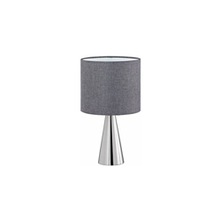 Trio Leuchten Cosinus Trio 506500107 Coseno Lampada da Tavolo, Nichel Opaco, Paralume in Tessuto Grigio E14, 40 W características