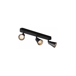 SLV AVO CW Triple - Lampada da parete e soffitto per interni, attacco GU10, 50,0 W, colore: Nero en oferta