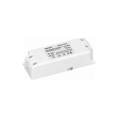 Orno Trasformatore 12v (90VAC-254VAC Ã 12VDC) per G4 MR11 MR16 GU5.3 Lampadine a LED o strisce LED ((15W)