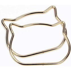 LITZEE 2x Manico di ricambio per borsa per gatti Manici per borsette per gatti Manici in metallo per borse a forma di orecchie di gatto per en oferta
