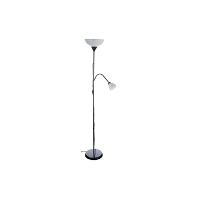 Ikea NOT Piantana con lampada da lettura, in plastica, colore: Nero, altezza. 176 cm