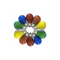 1606011066Â e, Set di lampadine colorato misto, Vetro, 15Â W, E27, bianco, 10.3Â x 6Â x 6Â cm - Ledmaxx en oferta