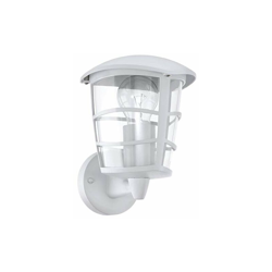 Aloria, lampada da parete per esterni a 1 luce, lampada da parete in alluminio pressofuso e plastica, colore: bianco, attacco: E27, IP44 - Eglo precio
