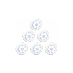 luce LED wireless con sensore di movimento, luce notturna per scale, corridoio, armadio, cucina, camera da letto (009, 6 pezzi, luce fredda â?? precio