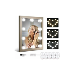 Lampada a LED per specchio, dimmerabile, 10 lampadine, stile Hollywood, a specchio WeiÃ?es & Warmes Licht - Homeasy características