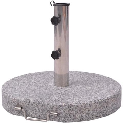 Base Ombrellone Rotonda In Granito, ? 45 Cm.