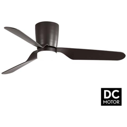 Ventilatore Da Soffitto, Low Profile Brown, 132cm, Design, Per Soffitti Bassi, Con Luce, Marrone, Lba Home. en oferta