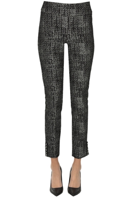 Stretch knit skinny trousers