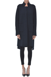 Textured knit coat en oferta
