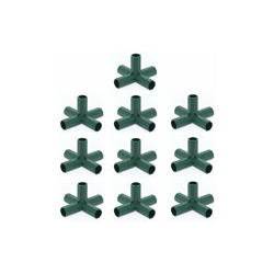 Sanmum - 10 connettori per canne rivestite in plastica per strutture da giardino/supporta gabbie, gabbie per frutta, reti per recinzioni, connettori precio