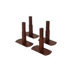 Louis Mulino Pack di 4Â Piedi Tubo Quadrato A Vite Ferro Anticato 13Â x 6Â x 14Â cm 3516 precio