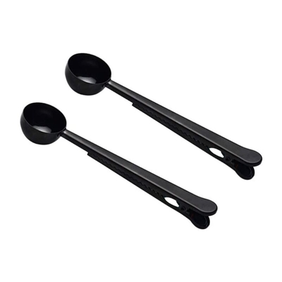 Perle Rareit - Cucchiaini da cucchiaino, Mestolo 2 in acciaio inossidabile, con porta borsa, molto adatto per caffè, tè, utensili da cucina 2 pezzi