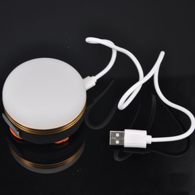 Lampada da campeggio USB Charging Exterior Glaze Tenda lampada 5LED Emergency Camping Lamp Lamp Cell Phone Charge Truste con torcia magnetica-