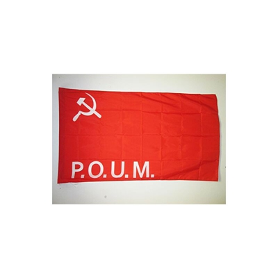 AZ FLAG Bandiera Partito Operaio di UNIFICAZIONE MARXISTA 150x90cm - Bandiera POUM 90 x 150 cm Foro per Asta