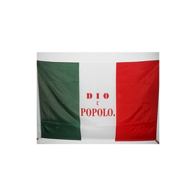 AZ FLAG Bandiera Repubblica Romana 1849 150x90cm - Bandiera Italiana - Italia - Dio Ã? Popolo 90 x 150 cm Foro per Asta