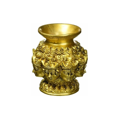 Vaso egiziano - Statua in ottone