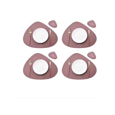 Set di 8 set da tavolo per tappetini da tavolo, tappetini da caffè resistenti al calore, antiscivolo, lavabile e calore all'interno, set da tavolo da