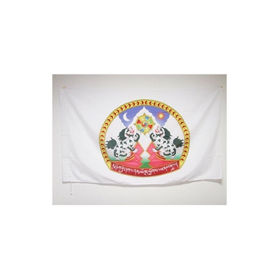 AZ FLAG Bandiera Stemma del Tibet 150x90cm - Bandiera Blasone TIBETANA 90 x 150 cm Foro per Asta